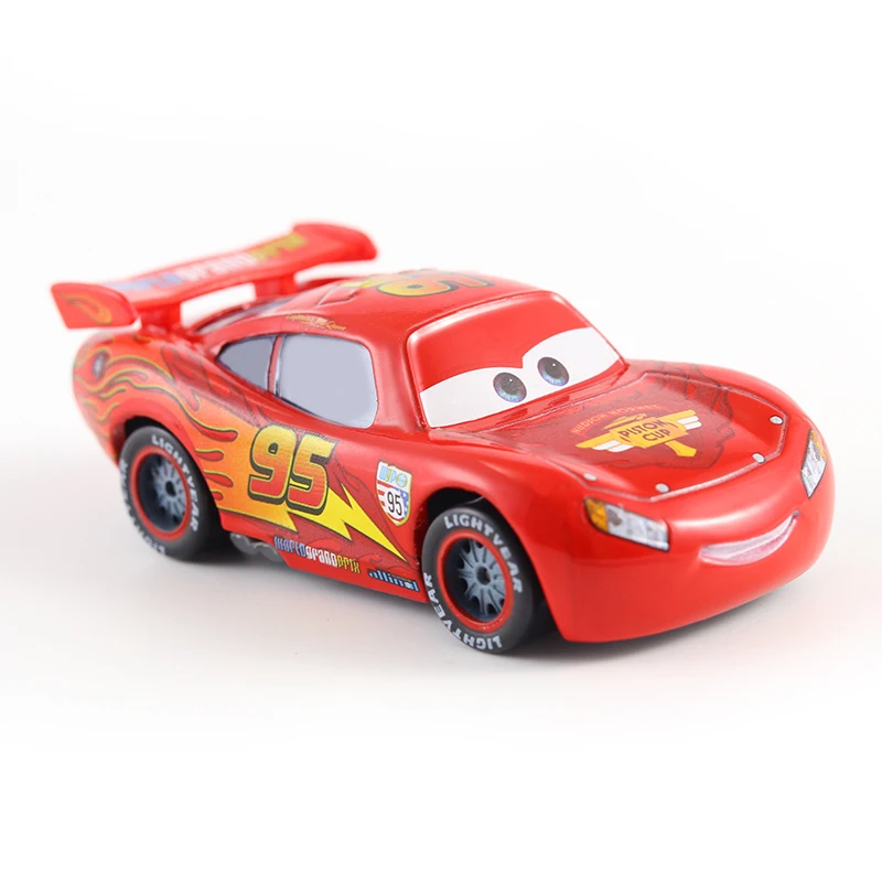 rayo mcqueen metalico