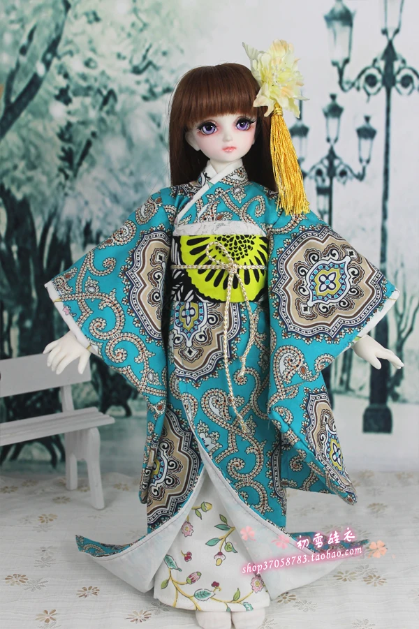 1/4 1/3 BJD аксессуары Кукла Одежда японское кимоно юката+ сумочка Набор для BJD/SD, не включает в себя куклы, обувь, парик и другие E2521