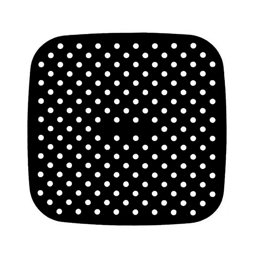 Hot High Quality Reusable Square Air Fryer Silicone Accessories Non-stick Durable Pad Scale Place Mat Kitchenware |