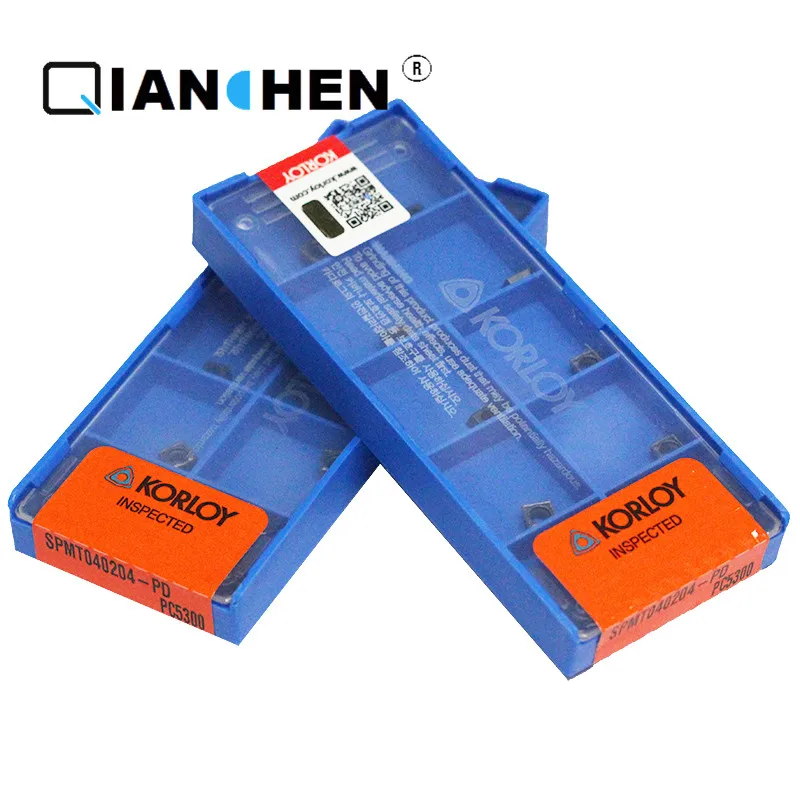 Корея KORLOY SPMT15M510-PD PC5300 SPMT040204-PD PC3500 SPMT040204-PD PC5300(10 шт./лот) резец для внутренней обточки вставки