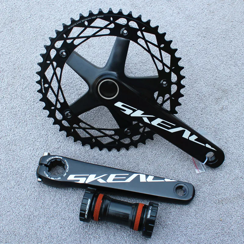 SKEACE Alumnium Alloy Crankset Fixed Gear Crank 49T 165mm