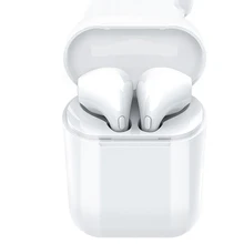 Действительно беспроводная Bluetooth гарнитура двойная ручка Спорт Бег Половина в уши Скрытая мини гарнитура для Apple Android