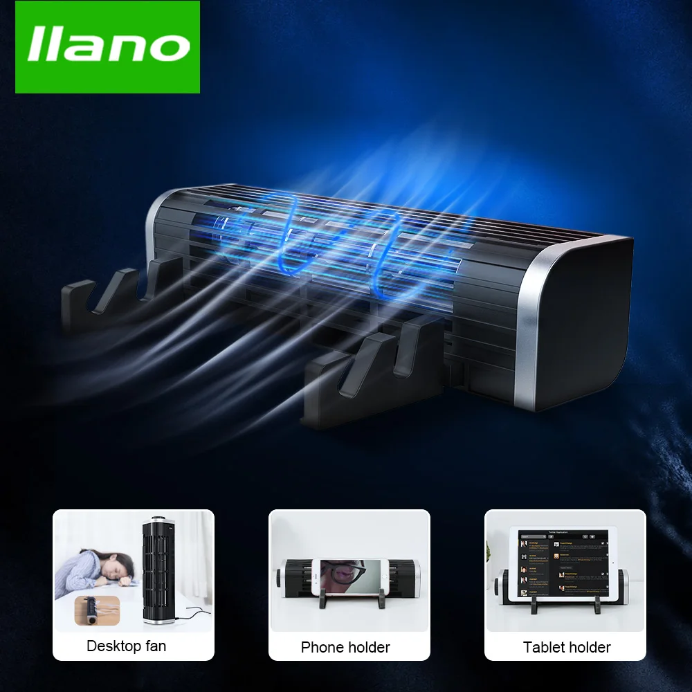 LLANO taban dizüstü standı soğutma Rad hız ayarlanabilir Notebook soğutucu masa fanı dizüstü soğutucusu standı bilgisayar Tablet telefon tutucu