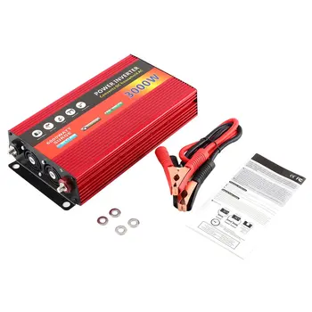 

3000W Solar Household Power Inverter Voltage Transformer Pure Sine Wave Power Inverter DC12V to AC 220V Converter Charger