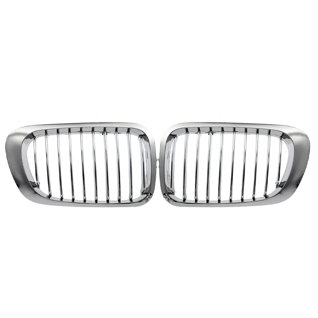 2pcs ABS Front Kidney Grille Mesh Grill Compatible for BMW E46 M3 325Ci 3 Series 2DR 1999-2006