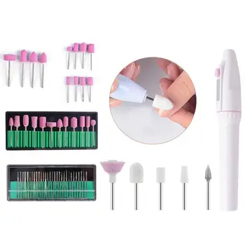 

1Set Electric Manicure Set Professional Assorted Nail Art Drill Electric Nail File Manicure Pedicure Polish Tool for Women Girl
