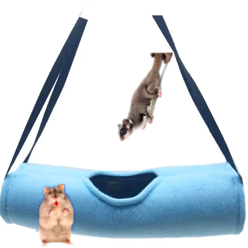 Hamster Hammock Small Pet Cage Tunnel Tube Rat Ferret Warm Sleeping Bed Play Toy C63B