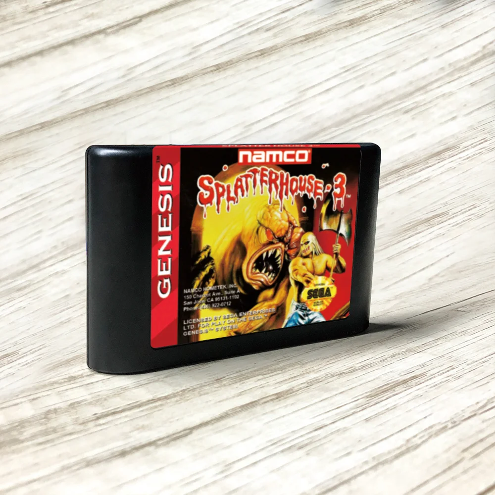 Splatterhouse 3 - USA Label Flashkit MD Electroless Gold схема на основе печатной платы для Sega Genesis Megadrive