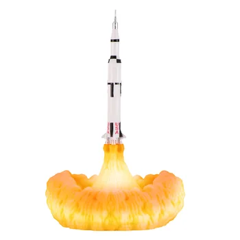 

3D Print Space Shuttle Lamp Micro USB Night Light For Space Fans Moon Lamp Rocket Lamp As Room Decoration
