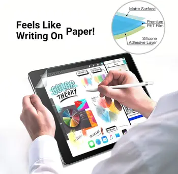 

Paper Like Screen Protector For iPad Air 1 2 3 mini 4 5 Pro 12.9 11 10.5 9.7 Matte PET Anti-Glare Painting Film For Apple Pencil