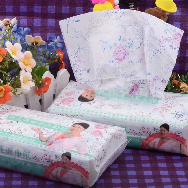 2 Pack Of Printing Paper Colored Facial Tissue 150 Household Paper Toilet Napkin Car