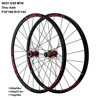 

Pasak Mtb Wheelset 26 27.5 29er 700c Road Wheels Thru Axle F15*100 R12*142mm Disc Brake 24 Holes Sand Blasting Schrader Valve