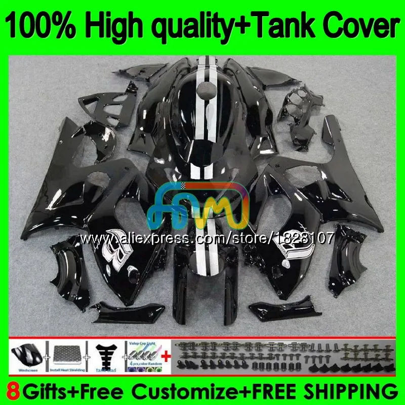 YZF600R для YAMAHA Thundercat 96 97 98 99 00 01 02 72BS. 30 YZF-600R YZF 600R 1996 1997 черный глянец 1998 1999 2000 2001 обтекатель