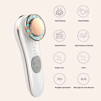 

8 in 1 EMS Radio Frequency LED Photon Face Skin Rejuvenation Wrinkle Remover Rechargeable Facial Skin Rejuvenation Machine New