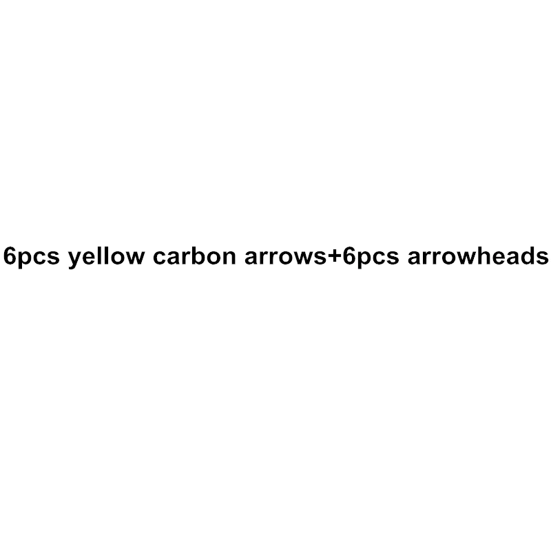 6pcs yellow and 6 10 шт. ID6.2 охотничьи наконечники для стрел+ 10 шт. ID6.2 стрелы для позвоночника 400 Углеродные 31 дюймов турецкие перья блочный лук Рекурсивный арбалет для охоты - Цвет: 6pcs yellow and 6