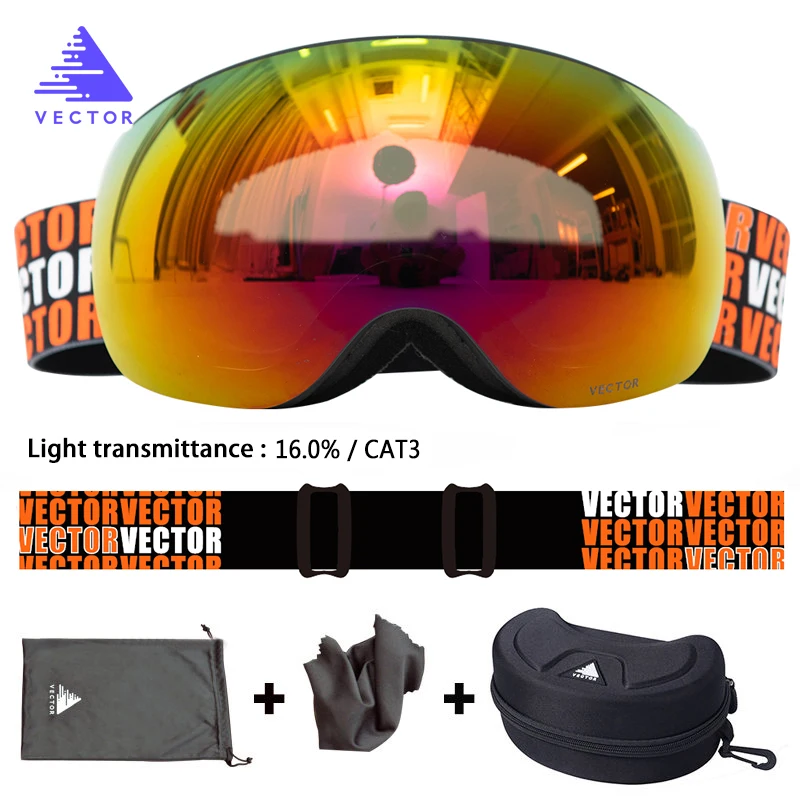 Color 12 OTG характерный принт ремень лыжные очки зимние очки мужские Skibrille Анти-туман сноуборд лыжи женские солнцезащитные очки, для занятий спортом на открытом воздухе - Цвет: Color 12