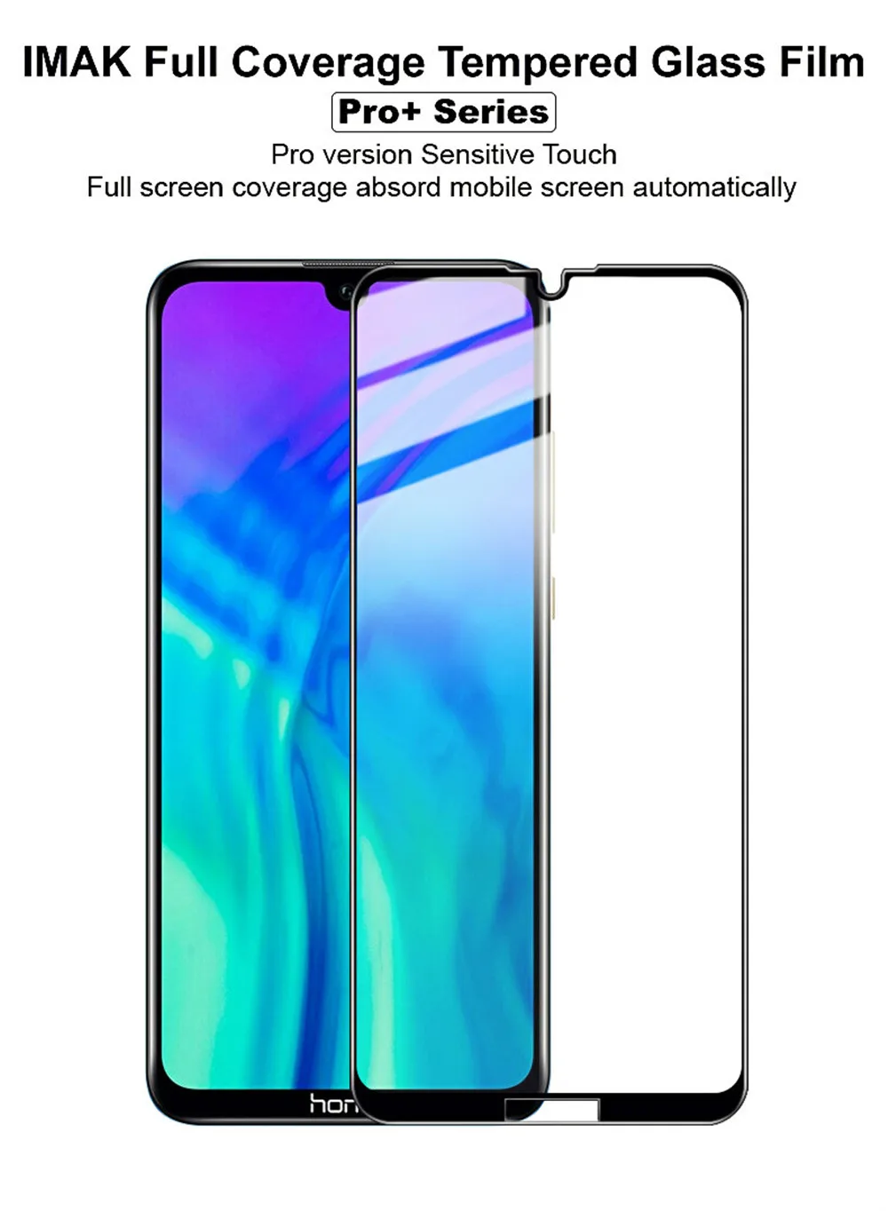 Imak Оригинальное полное Покрытие закаленное стекло на для Huawei Honor 8S Стекло на Huawei Y5 стекло Защитная стеклянная пленка 5.71 дюйма