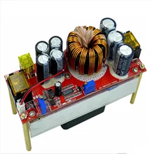 Conversor de tensão dc, conversor de voltagem cv boost módulo ajustável fonte de alimentação 1800w 40a DC-DC 10v-regulador 60v para 12v-90v