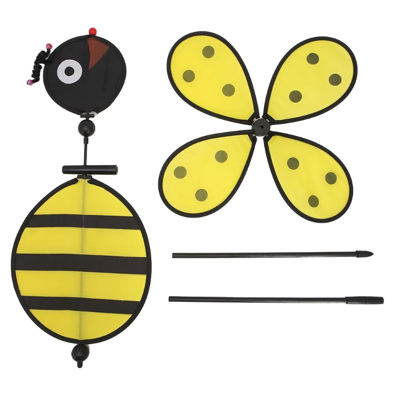 Большая пчелиная ветряная мельница, вихревая ветряная вертушка, домашний дворовый садовый декор, детская игрушка 95AE