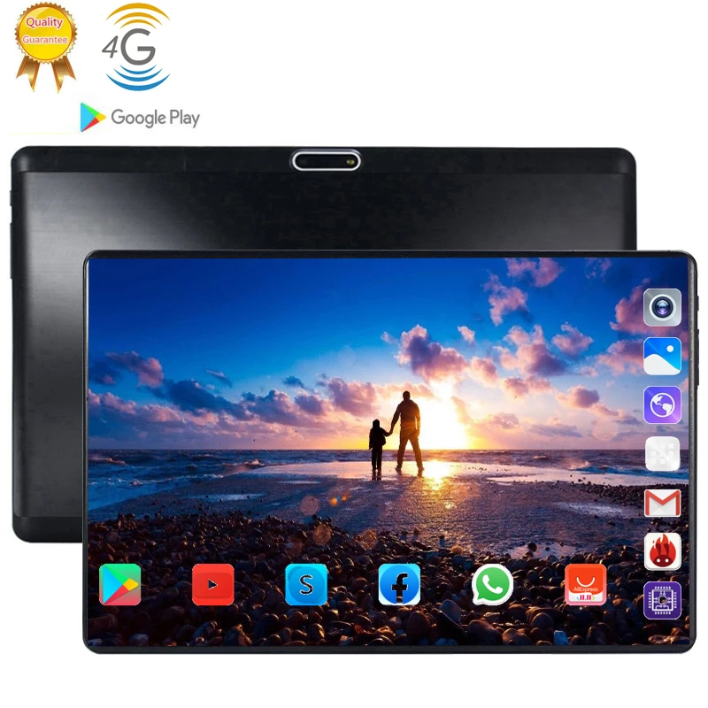 Ноутбук, 128G, подарок на день рождения отца, Android 9,0, 10,1 дюймов, планшеты, четыре ядра, 4G LTE, 6 ГБ ram, 128 ГБ rom, 2.5D экран, планшеты, ПК