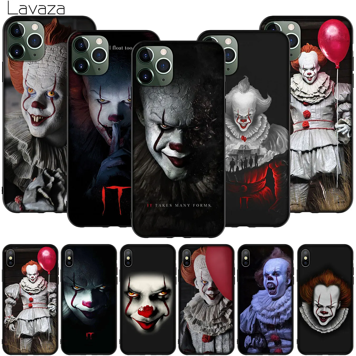 Stephen King's IT Pennywise Soft Silicone Phone Case for iPhone 11 Pro XR X XS Max 10 7 8 6 6S 5 5S SE Cover |