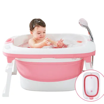 

Folding Bathtub Multi-functional Seatable Menthol Green For Newborns