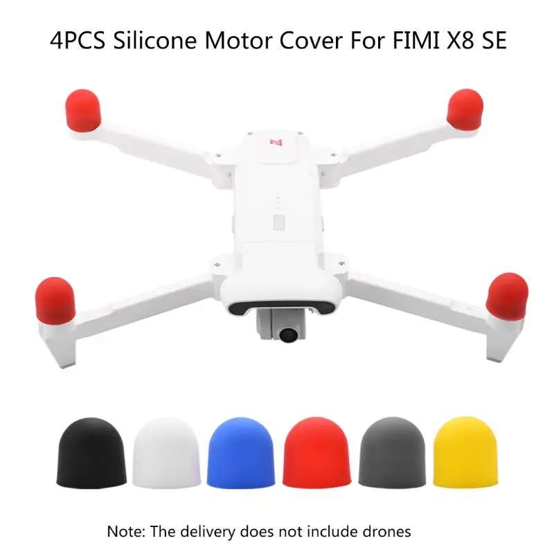 

4PCS Dustproof Motor Protective Cover Cap Silicone Protector for FIMI X8SE Drone