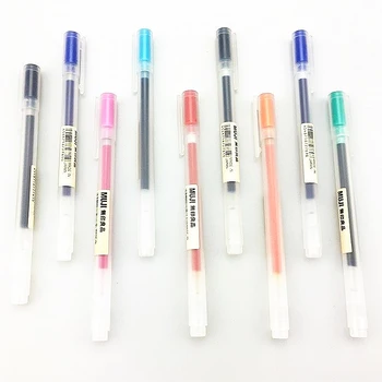 

1pcs MUJI Gel Pen Bullet Journal 0.38 0.5mm Colors Smooth Ink Drawing Pens School Supplies Cute Office Stationary