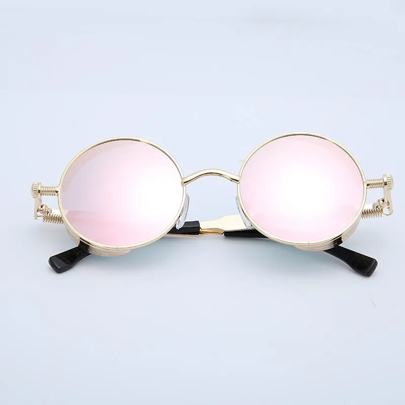 

New trend personality sunglasses for men and women European and American classic fashion metal spring feet steampunk sunglasses