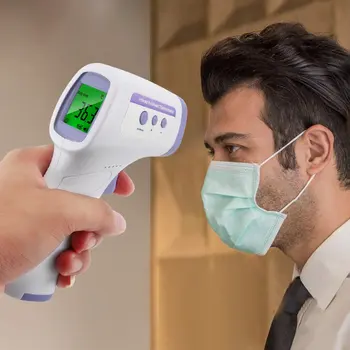 

Free Shipping Non-contact Infrared Thermometer Baby Adult Infrared Temperature Meter Digital Temperature Gun LCD Thermometer