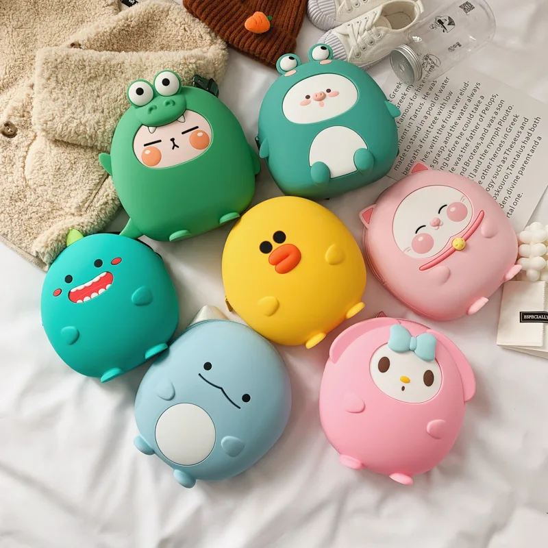 Children Backpacks Schoolbag Silicone Kids Traveling-Bag Kindergarten Girls Boys Cartoon
