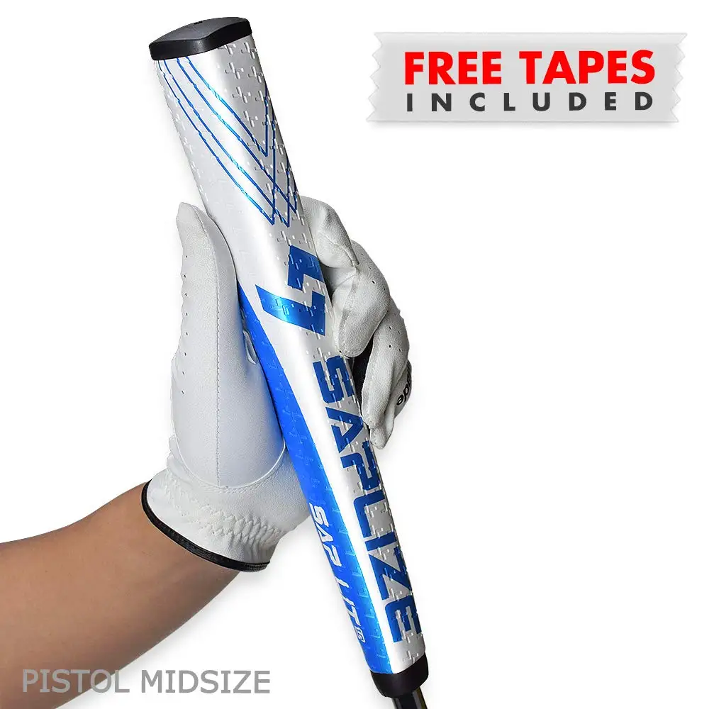 SAPLIZE Putter-Grip Пистолет Среднего Размера Противоскользящий узор 4 цвета на выбор - Цвет: Blue 1PC