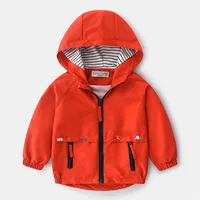 Jungen Frühling Herbst Mantel Jacke mit Kapuze – Bild 4