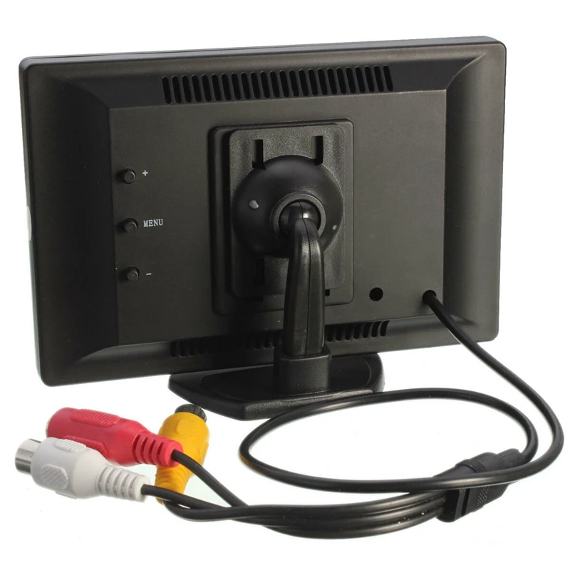 5 дюймов TFT lcd монитор заднего вида+ 2 стойки для камеры заднего вида VCR DVD