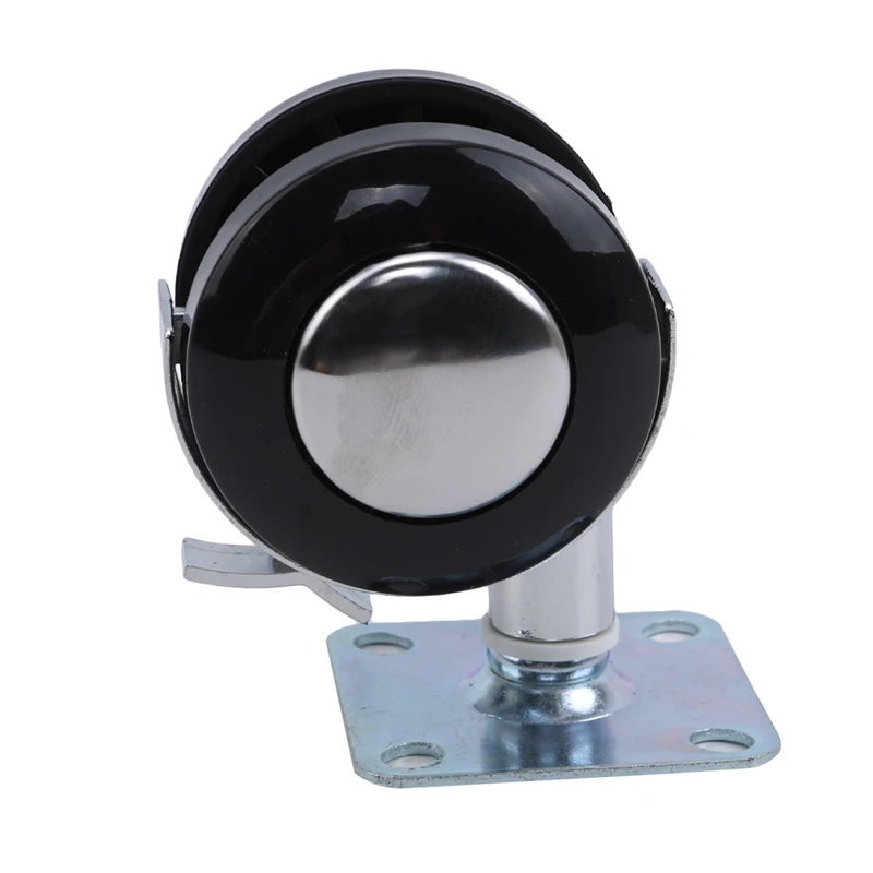 

Stainless Steel Furniture Wheels/Casters Round Coffee Table Computer Desk With/No Brake Furniture Hardware