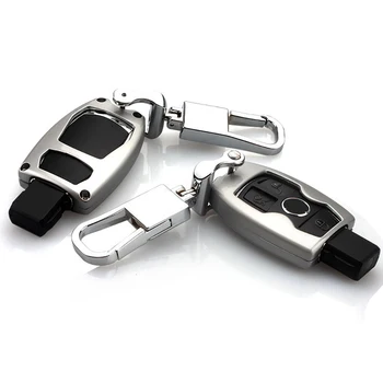 

For Mercedes Benz C Class E Class GLK GLA GLC W211 Zinc Alloy Car Key Fob Holder Auto Remote Key Case Cover Shell Car-Styling