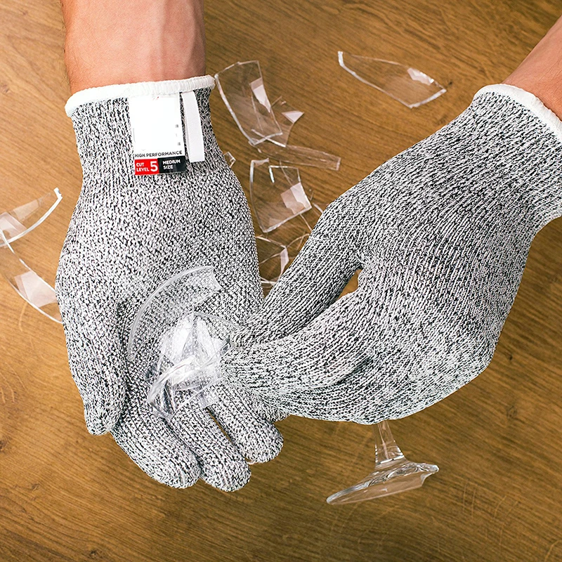 1 Pair/Set Anti-cut Gloves Safety Cut Proof Stab Resistant Stainless Steel Wire Metal Mesh Kitchen Cut-Resistant | Инструменты