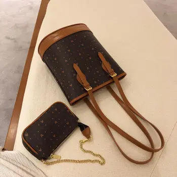 

2pcs Disney Mickey mouse shoulder bagmessenger bag lady handbag bucket bag female 2020 fashion child shoulder bag