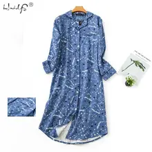 Ночная рубашка, пижама, женская одежда для сна, Женская хлопковая длинная ночная рубашка, клетчатая мультяшная Пижама, домашняя одежда, ночная рубашка с карманом