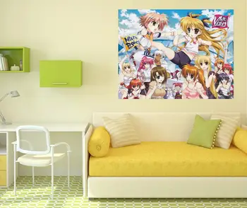 

[Self-Adhesive] 3D Magical Girl Lyrical Nanoha 938 Japan Anime Wall Stickers Mural Decal Wall Murals AJ WALLPAPER Belly