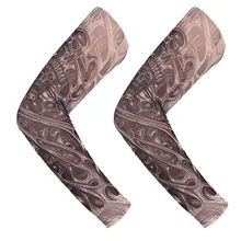 2 шт., рукава-татуировки для езды на велосипеде, бега, модный дизайн, эластичные временные рукава для тела, защита от солнца, крутые рукава-татуировки, горячая Распродажа