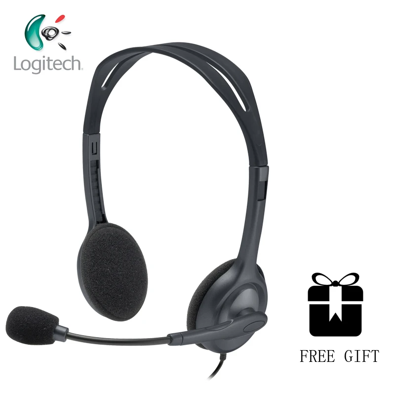 Logitech H111 стерео наушники с несколькими устройствами для почти платформ и