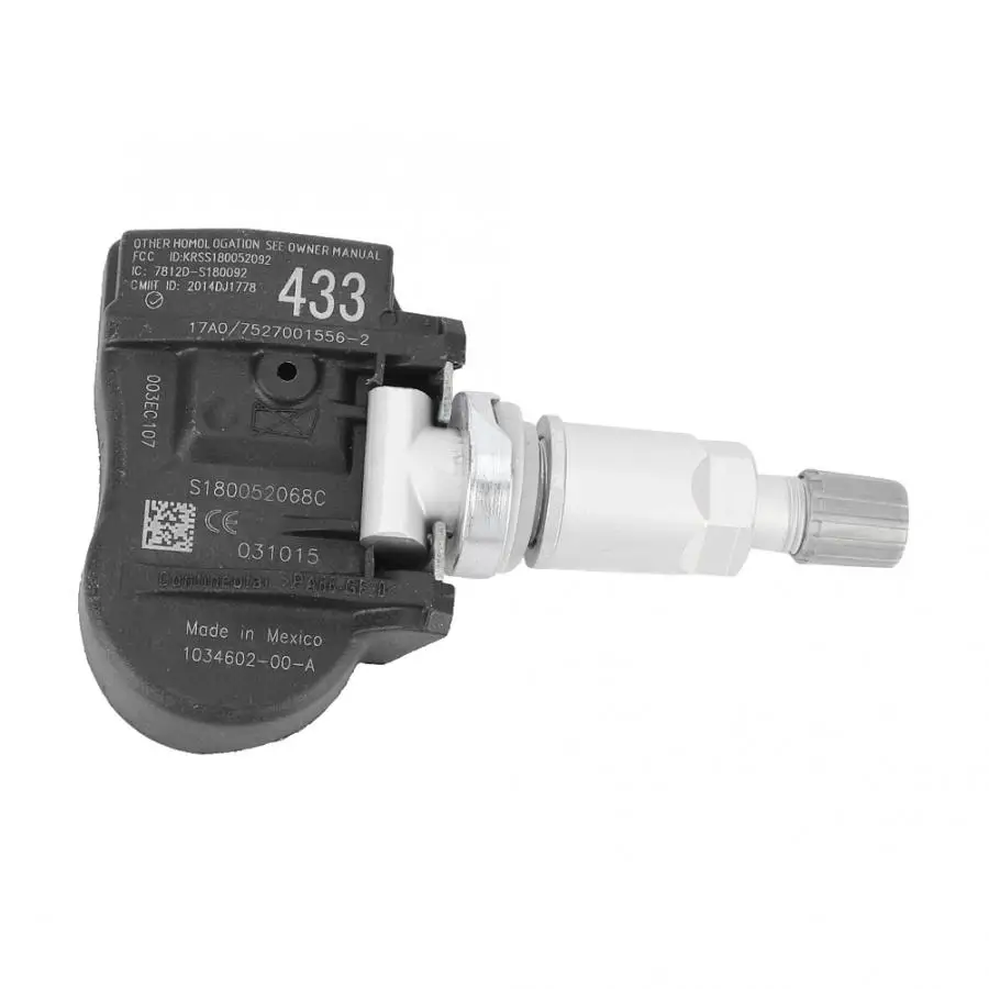 1 шт. высокое качество TPMS датчик давления в шинах подходит для TESLA модель S 10/-06/ 103460200A авто аксессуары