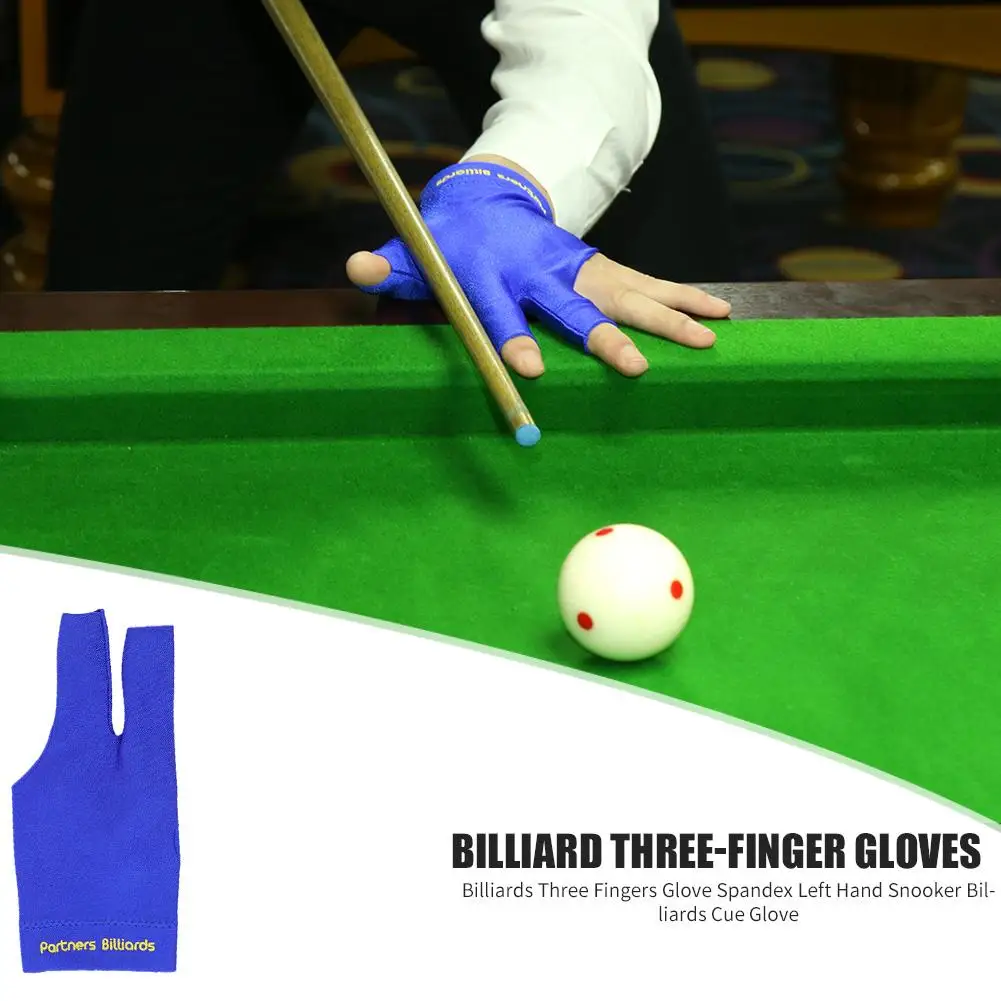 Бильярдные перчатки Snooker для бильярда с вышивкой гладкие бильярдные тремя