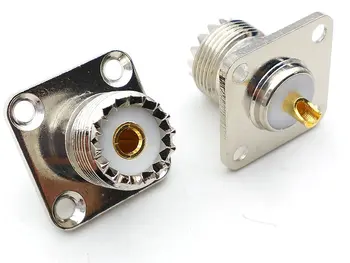 

20pcs BRASS UHF Female SO239 Panel Chassis Mount Flange Mount Solder CONNECTOR