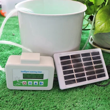 

Saving Watering Irrigation Tool Kits Solar Charging Automatic Watering Device Garden Pot Drip Irrigation Timer System