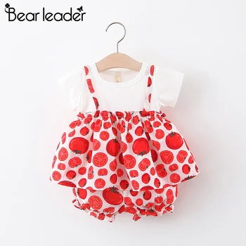 

Bear Leader Baby Sets 2020 New Summer Newborn Fashion Outfits Toddler Baby Polka Dot Top and Pant Girl Sweet Children Clothing