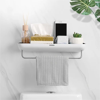 

Bathroom Shelf Wall Mounted Shower Caddy No Drilling Shower Storage Basket Kitchen Storage Rack Shelf Shower Organizer