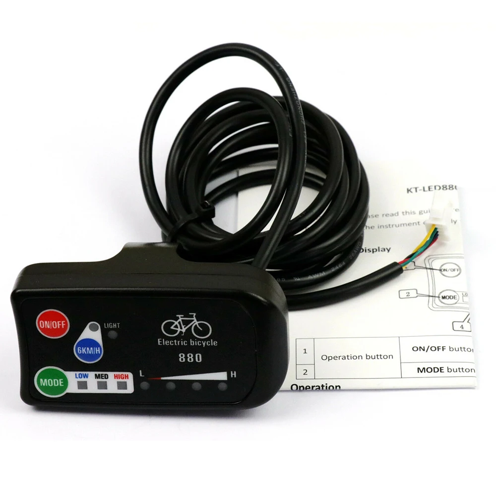 

24V 36V 48V Bike Display Control LED Display Control E bike Bicycle Part Useful