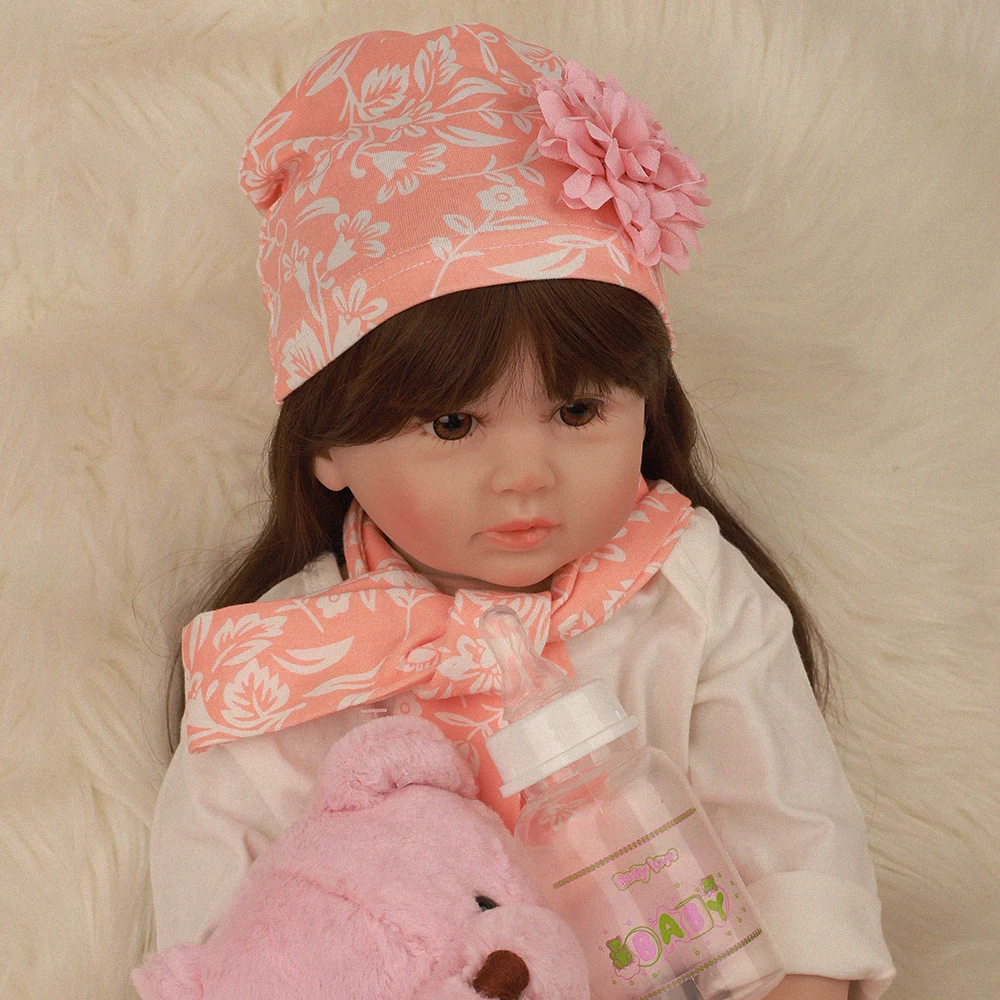 Ограниченная Коллекция Bebe Reborn Baby Doll 24 дюймов 60 см мягкая виниловая ткань тело Кукла Принцесса реалистичные куклы новорожденных подарок на день рождения
